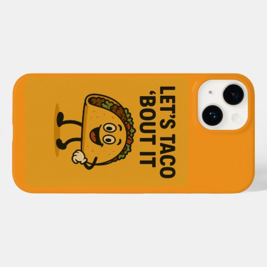 Laten we Taco "Bout it" zeggen Case-Mate iPhone Case (Achterkant (horizontaal))