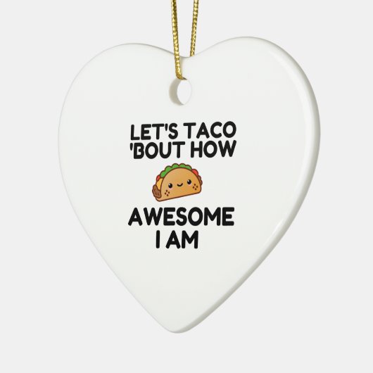 Laten we Taco 'Bout' Keramisch Ornament (Links)