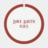  Laten we Taco-bout Liefde Metalen Ornament (Achterkant)