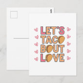 Laten we Taco Bout Love Briefkaart (Voorkant / Achterkant)