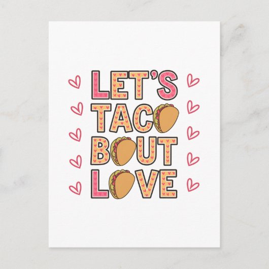 Laten we Taco Bout Love Briefkaart (Voorkant)