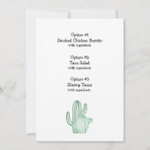 Laten we Taco Bout Love Fiesta Threadings Invitati Kaart (Achterkant)
