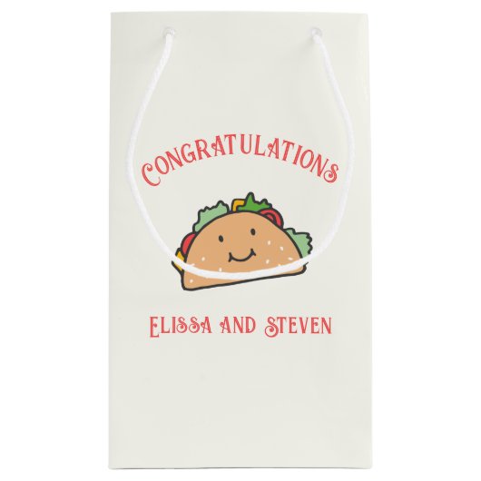 Laten we Taco-bout Love  Klein Cadeauzakje (Achterkant)