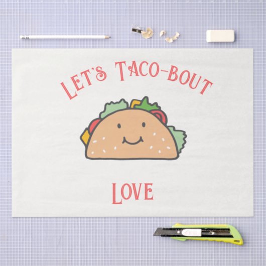 Laten we Taco-bout Love  Tissuepapier (Craft)
