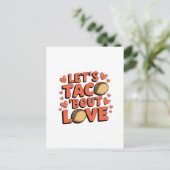 Laten we Taco Bout Love Valentijn Briefkaart (Staand voorkant)