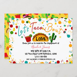 Laten we Taco Bout Love Verloving Wedding Fiesta Kaart