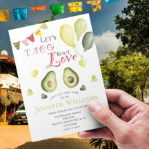 Laten we Taco Bout Love Vrijgezellenfeest Avocado 