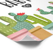 Laten we Taco een Baby Cactus Fiesta-tekenteken ui Poster (Hoek)