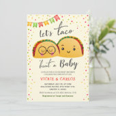 Laten we Taco een Baby gecodeerd Baby shower van F Kaart (Staand voorkant)