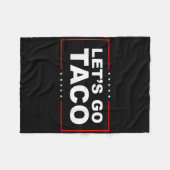 Laten we Taco gaan Fleece Deken (Voorkant (Horizontaal))