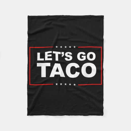 Laten we Taco gaan Fleece Deken (Voorkant)