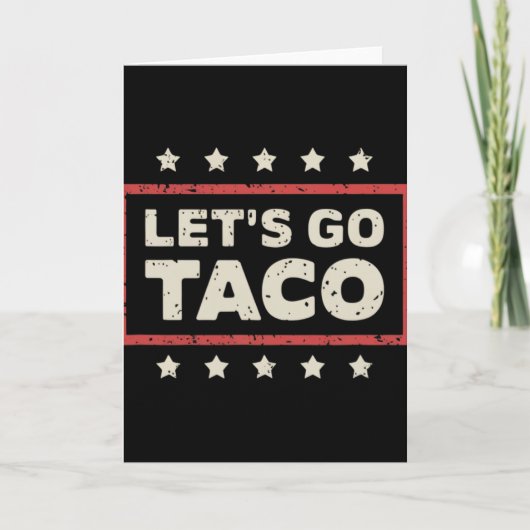 Laten we Taco gaan Kaart (Voorkant)