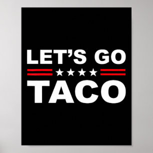 Laten we Taco Grappig Laten we Taco 1 gaan Poster