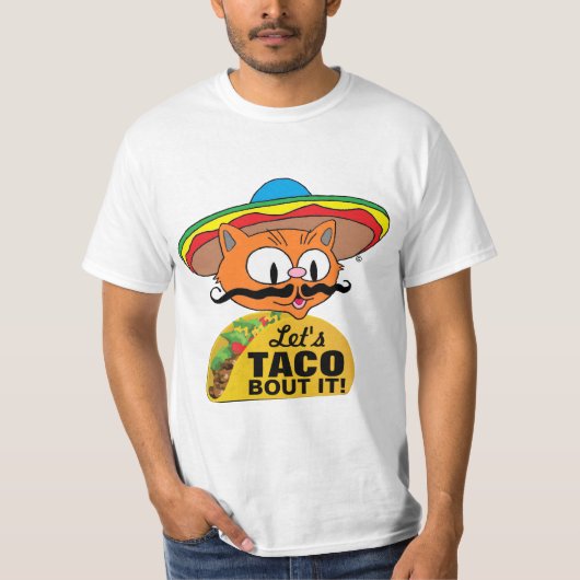 Laten we Taco het uitdelen! Funny Taco Pun T-Shirt (Voorkant)
