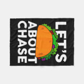 Laten we taco over Chase naam shirt taco cadeau  Fleece Deken (Voorkant (Horizontaal))