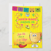 Laten we Taco over de uitnodiging van het feest (Voorkant)