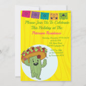 Laten we Taco over de uitnodiging van het feest (Achterkant)