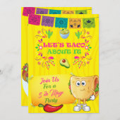 Laten we Taco over de uitnodiging van het feest (Voorkant / Achterkant)
