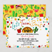 Laten we Taco over een Baby shower Fiesta Party Kaart (Voorkant / Achterkant)