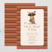 Laten we taco over een Baby shower Kaart (Voorkant / Achterkant)