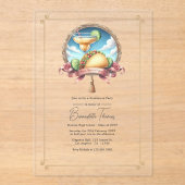 Laten we Taco 'Over een toekomstig afstudeerfeest  Acryl Uitnodigingen (Voorkant)