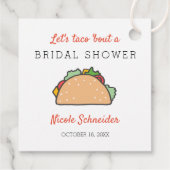 Laten we Taco over een Vrijgezellenfeest Mexicaans Bedankjes Labels (Achterkant)