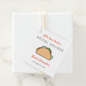 Laten we Taco over een Vrijgezellenfeest Mexicaans Bedankjes Labels (In situ)