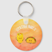 Laten we Taco 'Over het - Mexicaanse Pun Sleutelhanger (Achterkant)