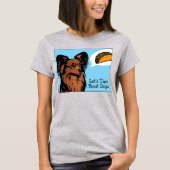 Laten we Taco 'Over honden Papillon hond T-shirt (Voorkant)