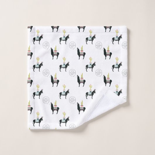 Laten we Taco Over Liefde Bad Handdoek (Wasdoekje)