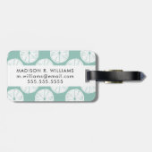 Laten we Taco Over Liefde | BLAUWGROEN LIMOEN Bagagelabel (Achterkant horizontaal)