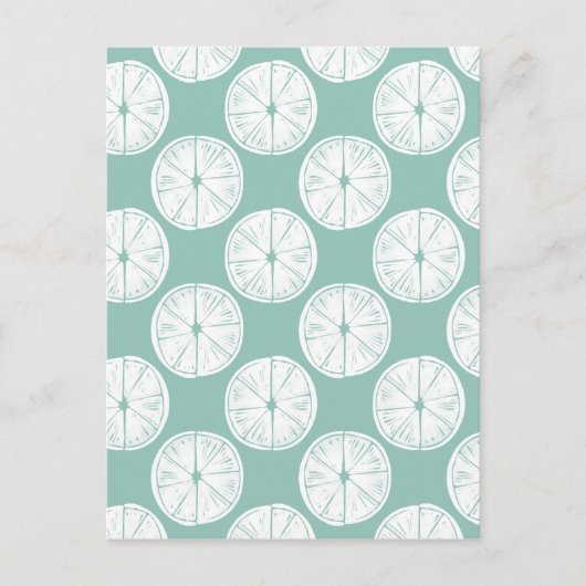 Laten we Taco Over Liefde | BLAUWGROEN LIMOEN Briefkaart (Voorkant)