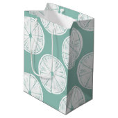 Laten we Taco Over Liefde | BLAUWGROEN LIMOEN Medium Cadeauzakje (Achterkant Gekanteld)