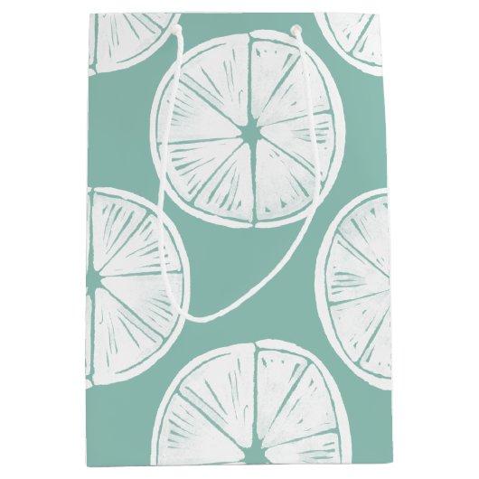 Laten we Taco Over Liefde | BLAUWGROEN LIMOEN Medium Cadeauzakje (Voorkant)