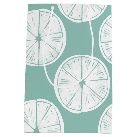 Laten we Taco Over Liefde | BLAUWGROEN LIMOEN Medium Cadeauzakje (Achterkant)