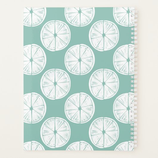 Laten we Taco Over Liefde | BLAUWGROEN LIMOEN Planner (Achterkant)