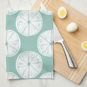 Laten we Taco Over Liefde | BLAUWGROEN LIMOEN Theedoek (Quarter Fold)