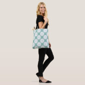 Laten we Taco Over Liefde | BLAUWGROEN LIMOEN Tote Bag (Op model)