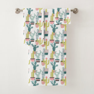Laten we Taco Over Liefde   Cactus Pattern Bad Handdoek
