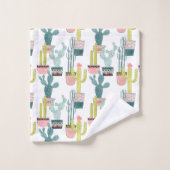 Laten we Taco Over Liefde | Cactus Pattern Bad Handdoek (Wasdoekje)