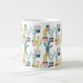 Laten we Taco Over Liefde | Cactus Pattern Grote Koffiekop (Voorkant)