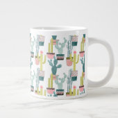 Laten we Taco Over Liefde | Cactus Pattern Grote Koffiekop (Rechts)
