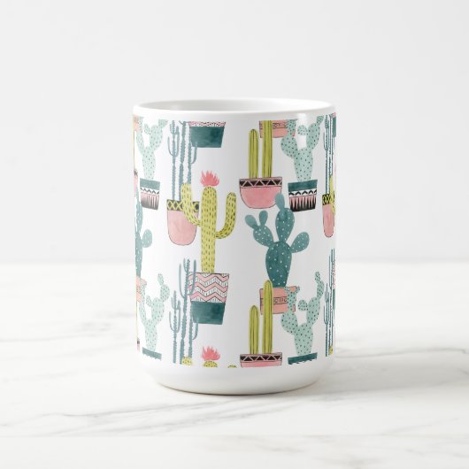 Laten we Taco Over Liefde | Cactus Pattern Koffiemok (Center)