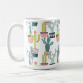 Laten we Taco Over Liefde | Cactus Pattern Koffiemok (Links)