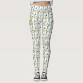 Laten we Taco Over Liefde | Cactus Pattern Leggings (Voorkant)
