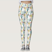 Laten we Taco Over Liefde | Cactus Pattern Leggings (Voorkant)