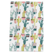 Laten we Taco Over Liefde | Cactus Pattern Medium Cadeauzakje (Achterkant)