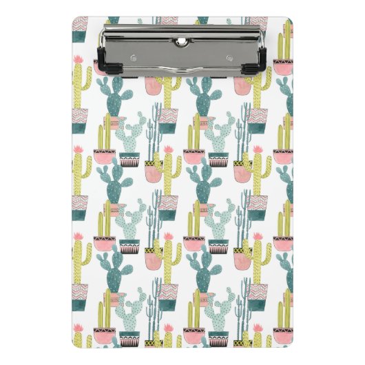 Laten we Taco Over Liefde | Cactus Pattern Mini Klembord (Voorkant)