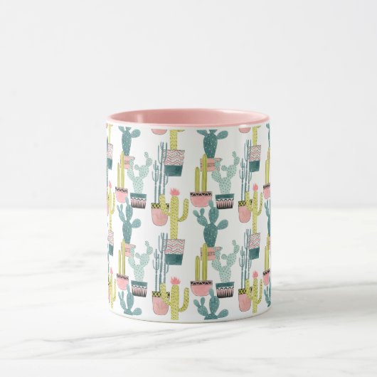 Laten we Taco Over Liefde | Cactus Pattern Mok (Midden)