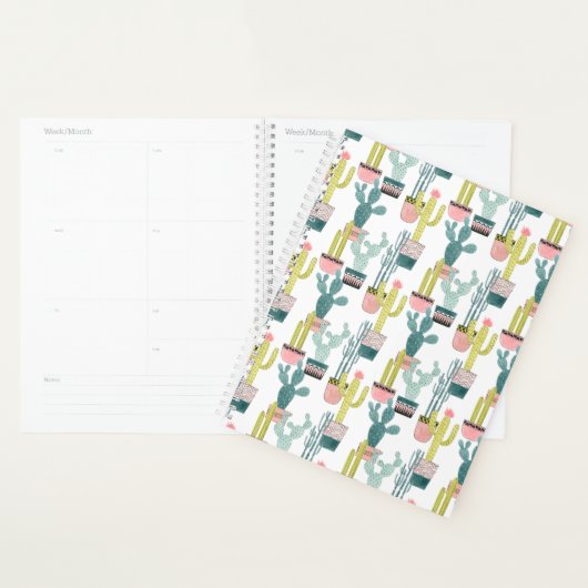Laten we Taco Over Liefde | Cactus Pattern Planner (Display)